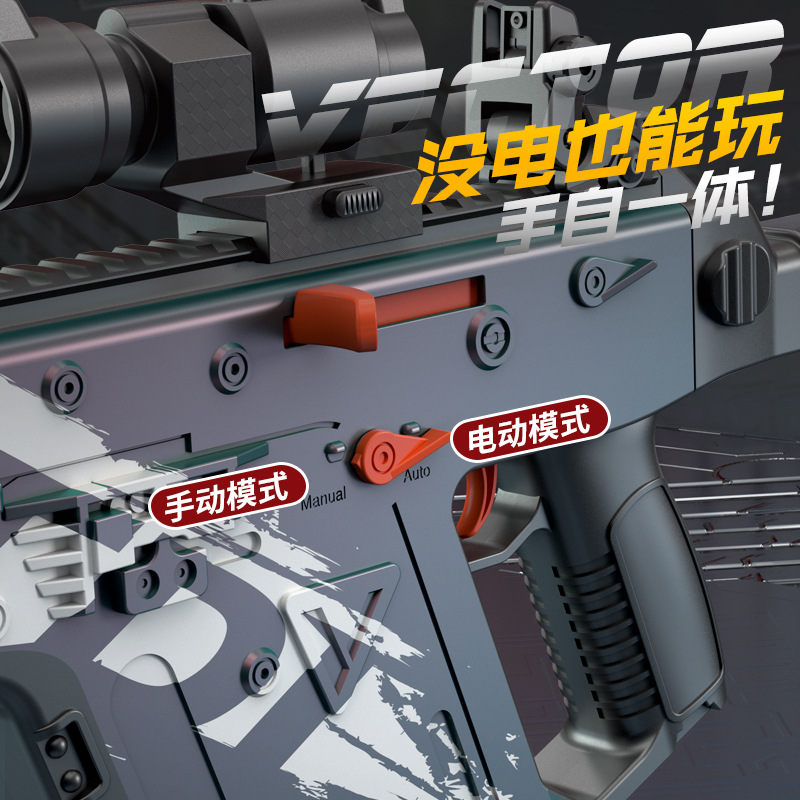 汤姆逊冲锋抢仿真玩具枪维克多短剑冲锋枪软弹枪mp5 mp7 P90 uzi - 图2