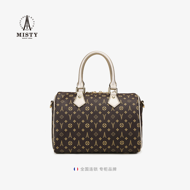 【商场同款】misty 2023春老花手提包 misty女士包袋