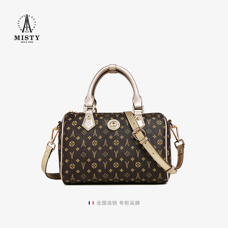 【商场同款】米堤妈妈斜挎复古老花包 misty女士包袋