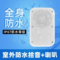 Outdoor waterproof and rain-proof network camera Large-China monitoring special talkback integrated sound High power loudspeaker HD