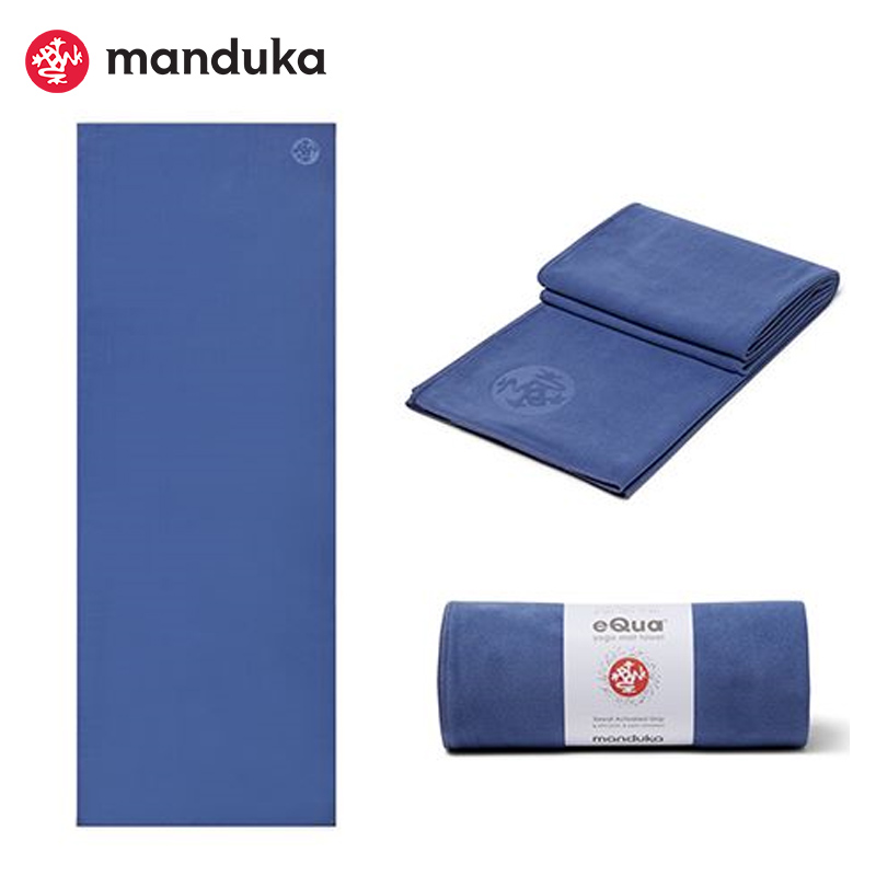 Manduka eQua绒面超细纤维吸汗速干防滑可机洗多功能瑜伽巾铺巾-图3