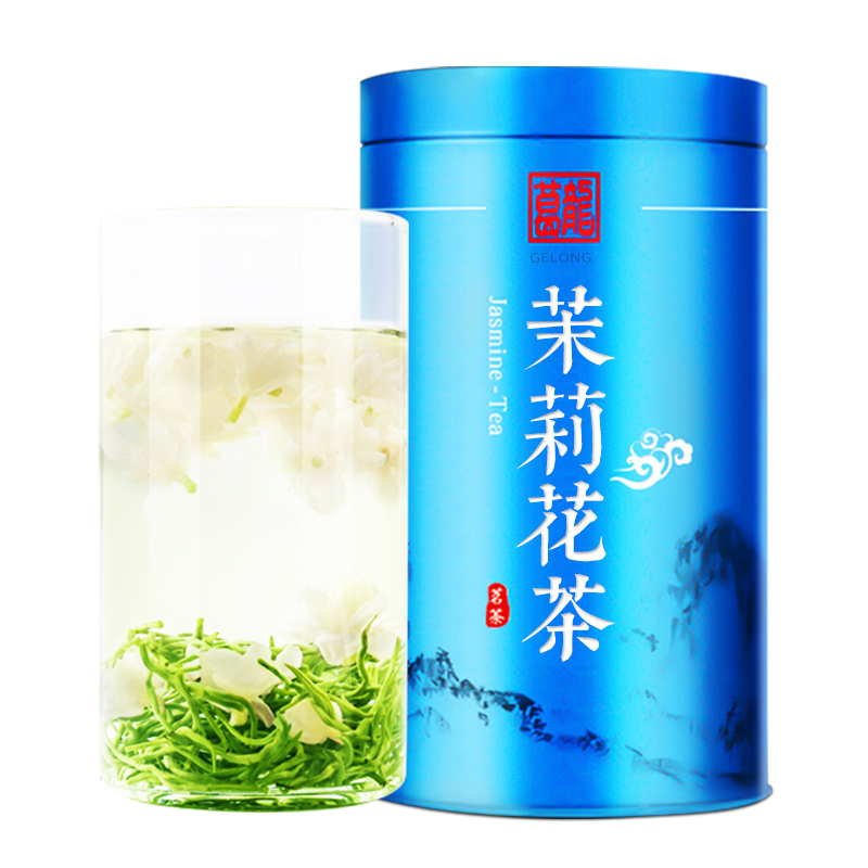 【买1发4】葛龙茶叶茉莉花茶罐装