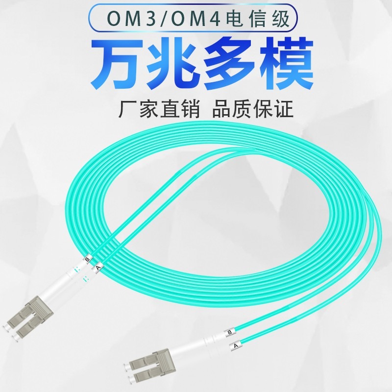 电信级OM3万兆多模光纤跳线LC-LC双芯3米5米8米10m20米两芯双工转FC-SC-ST尾纤mpo机房局域网布线0m3om3光缆 - 图3