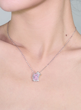 尔时温柔设计感花园锆石锁骨链
