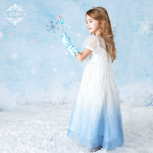 Наряд маленькой принцессы, детская юбка, звездное небо, вечернее платье, «Холодное сердце», принцесса Эльза, подарок на день рождения