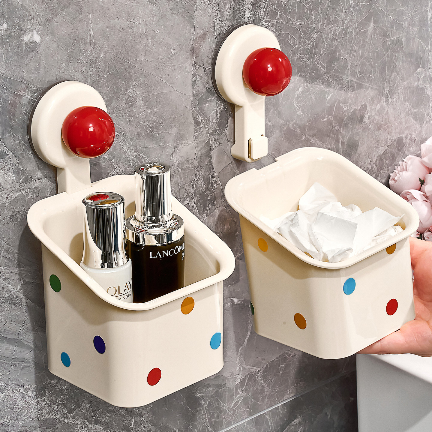 吸盘废弃洗脸巾收纳盒壁挂卫生间二次回收利用洗脸巾棉柔巾置物架,淘宝优惠券,粉丝福利购,淘宝优惠卷