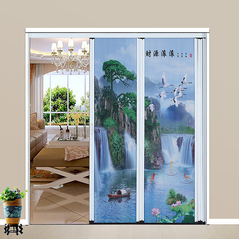 无轨推拉门楼梯口客厅空调保暖隔断厨房卧室卫生间蜂巢隐形室内门,淘宝优惠券,粉丝福利购,淘宝优惠卷