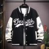 Autumn and winter men's baseball uniforms plus velvet thickened jackets students Hong Kong fashion brand teenagers handsome versatile jackets