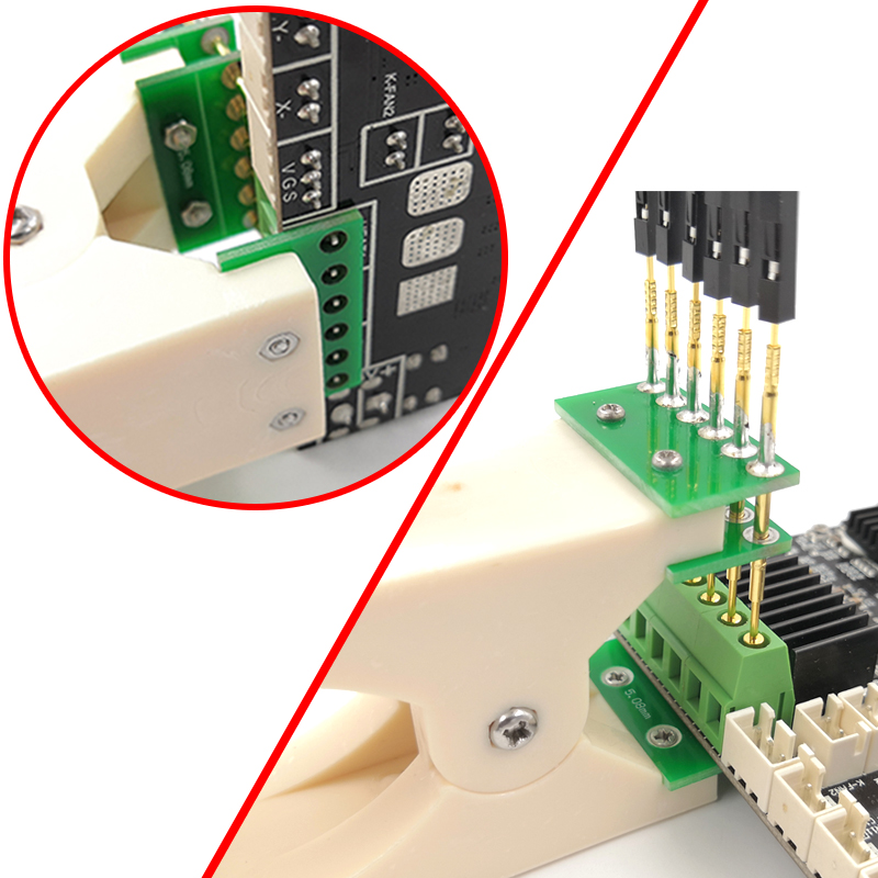 测试架PCB夹子夹具老化通电弹簧针接线端子配件 3.81 5.08 7.62 - 图1