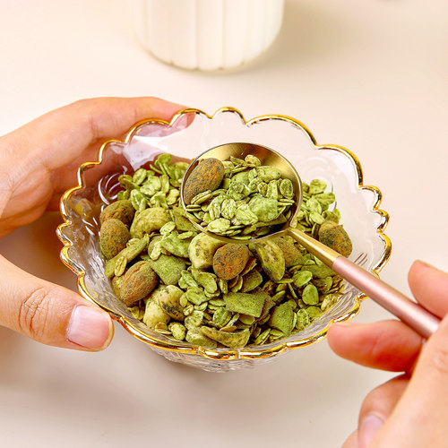 椰香抹茶烘焙燕麦片即食代餐榛子海盐巧克力麦片隔夜燕麦健身450g - 图1