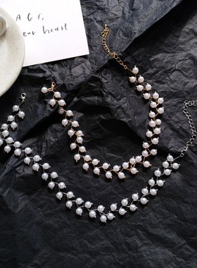 优雅气质珍珠项链网红小众设计