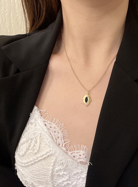 韩国复古优雅蝴蝶结项链女