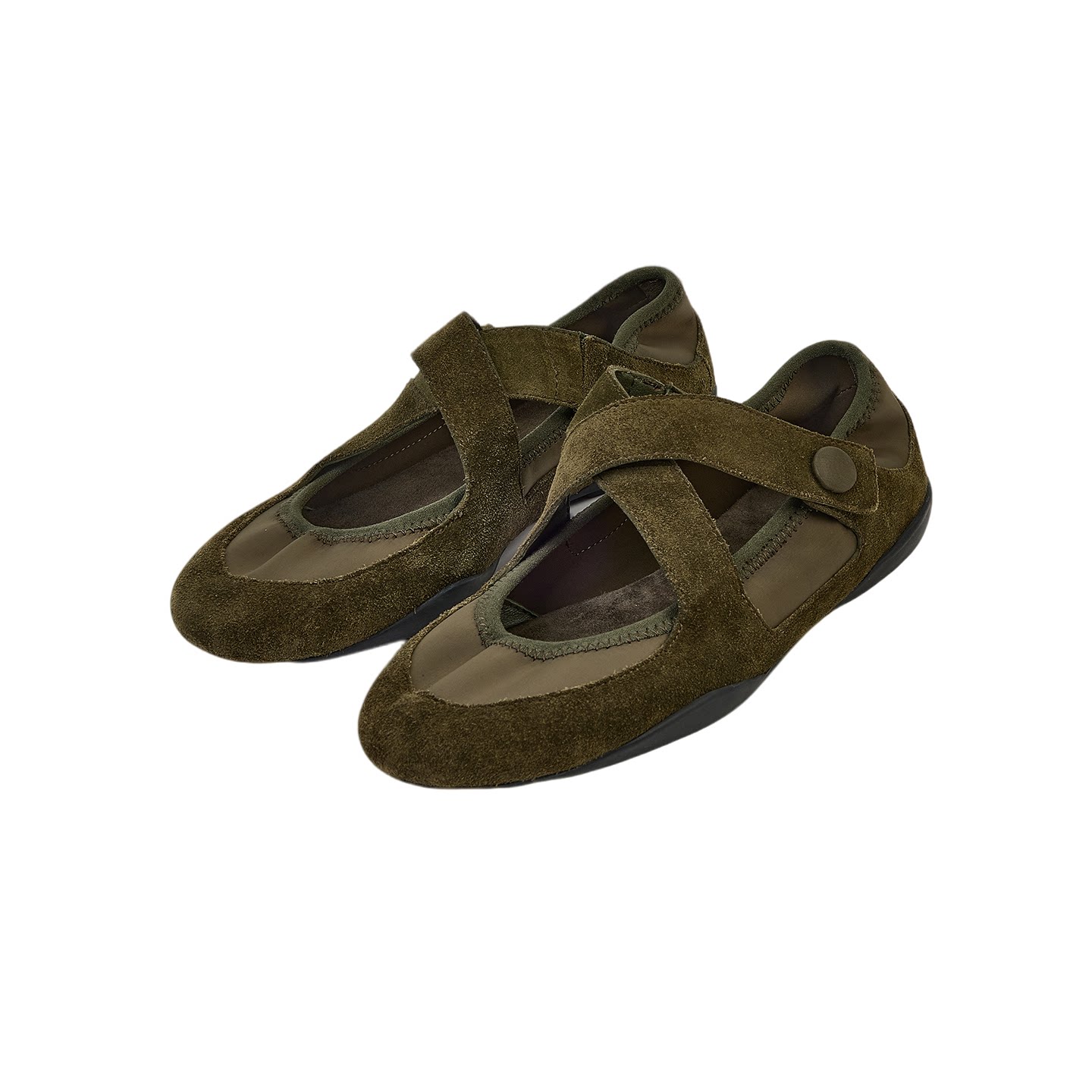 Rongshanyue design cross strap Mary Jane women's ballet shoes casual sports shoes B1633