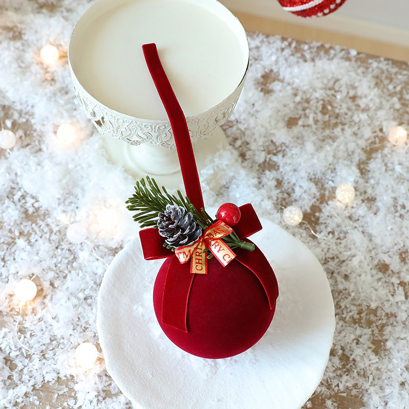 圣诞节植绒球仿古球铃铛小挂件装饰店铺吊饰diy布置橱窗氛围场景,淘宝优惠券,粉丝福利购,淘宝优惠卷