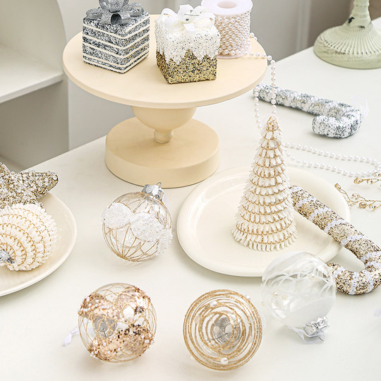 圣诞节装饰品圣诞树挂件挂饰高档ins风场景布置拍摄道具摆件套装