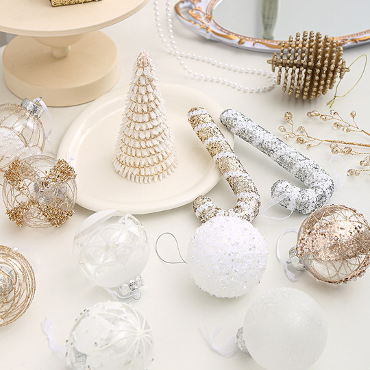 圣诞节装饰品圣诞树挂件挂饰高档ins风场景布置拍摄道具摆件套装