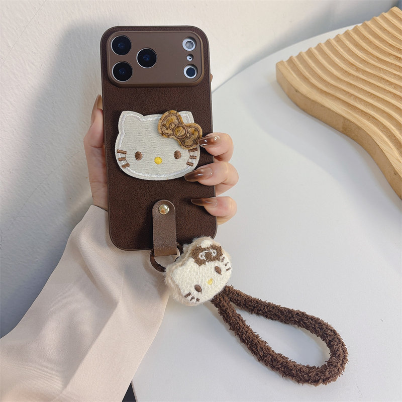秋冬卡通KT猫毛绒挂绳适用三星s23/s24/s25/s22手机壳22PLUS高级感S25plus新款plus斜挎s25U手绳21U手绳女潮 - 图2