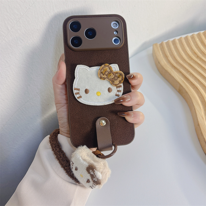 秋冬卡通KT猫毛绒挂绳适用三星s23/s24/s25/s22手机壳22PLUS高级感S25plus新款plus斜挎s25U手绳21U手绳女潮 - 图3