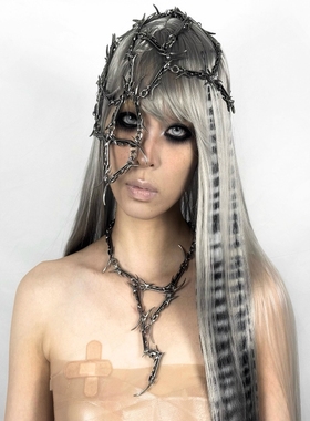 不规则拼接项链设计师款锁骨链