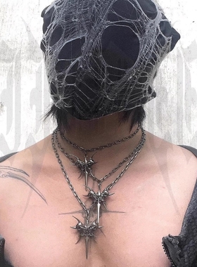 链条拼接项链小众异形挂坠项链