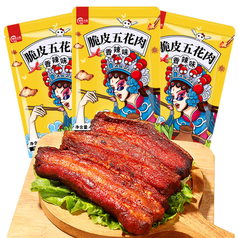 脆皮五花肉烤肉猪肉即食猪油渣熟食 萌妖小厨猪肉类