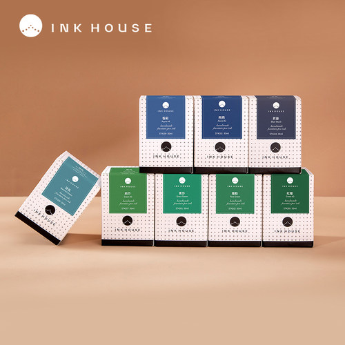 INKHOUSE墨水屋 诗经系列染料彩墨  30ml 绘画书法通用 高饱和度  蘸水笔钢笔毛笔可用  非碳素墨水 - 图1
