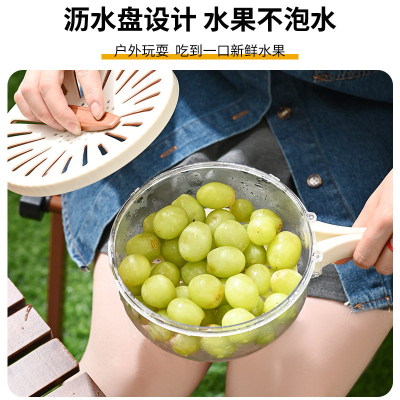 新款带盖沥水篮厨房家用洗水果冰箱收纳盒加厚双层沥水洗菜盆,淘宝优惠券,粉丝福利购,淘宝优惠卷