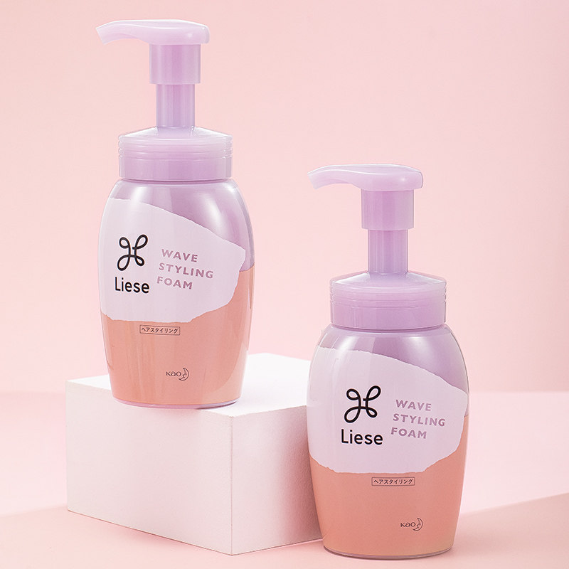 日本花王liese泡沫弹力素女营养素 wandao海外头发造型