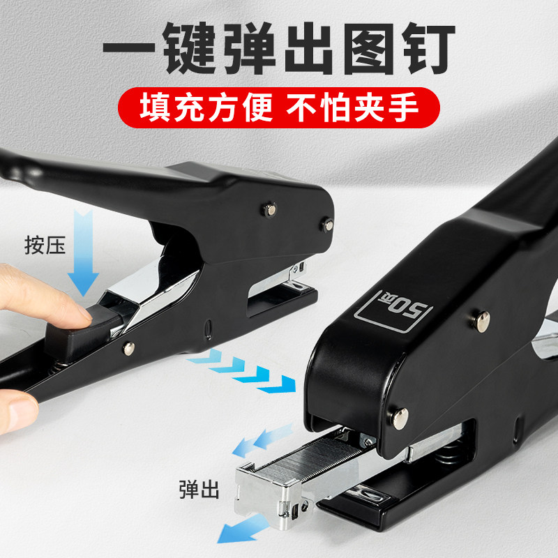 Large hand-held labor-saving stapler, multifunctional and portable
