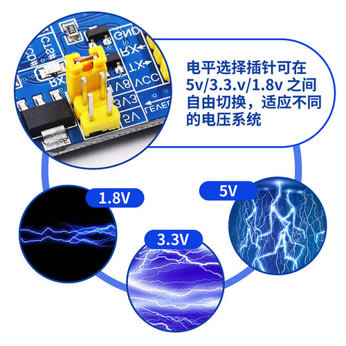 USB转TTL串口小板5V/3.3V/1.8V电平 烧录线 FT232RL串口模块 - 图1