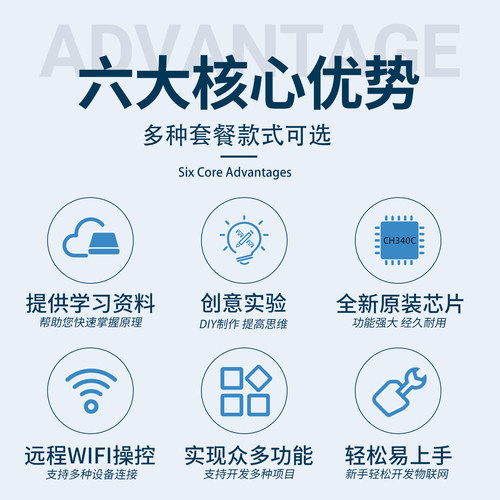 ESP8266开发板串口wifi模块物联网CH340C芯片拓展板NodeMCU开发板 - 图3