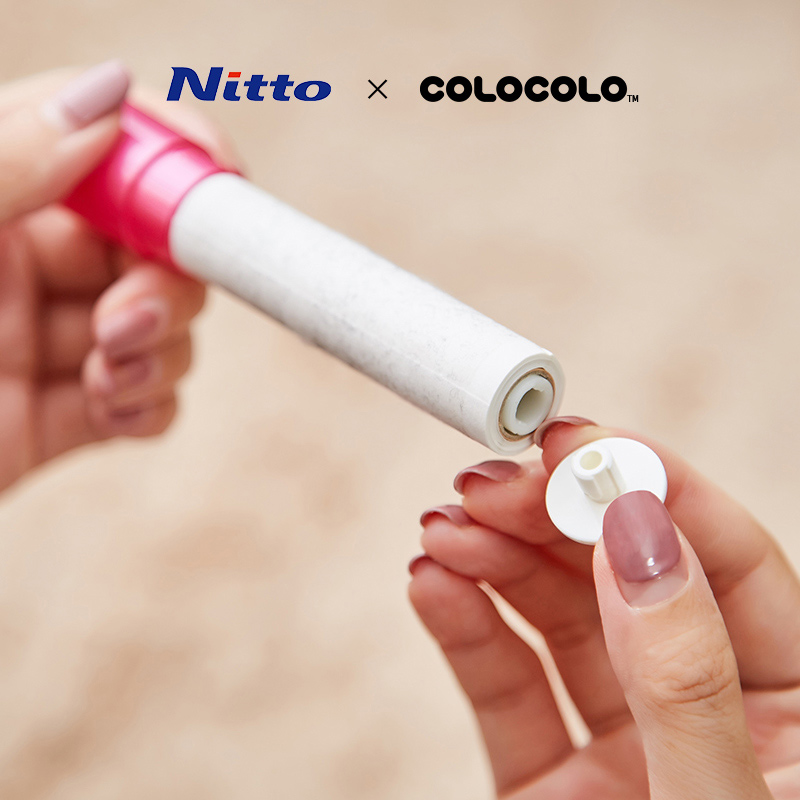 Nitto COLOCOLO科粘乐口红型便携式粘滚去毛神器衣物滚筒式粘毛器 - 图2