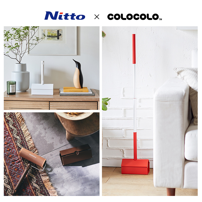 Nitto COLOCOLO科粘乐沾毛神器多彩地板除毛粘衣服滚筒粘毛器撕纸 - 图1