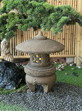 石雕石灯笼日式彷古新中