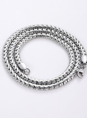 新款钛钢古巴项链不掉色男女款