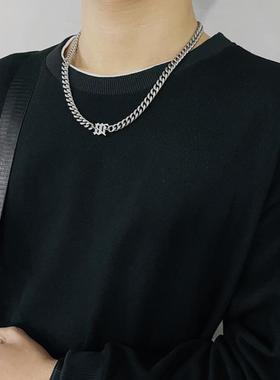 钛钢古巴链男女欧美七哥同款项链