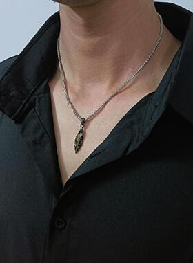 DUKATO新品原创许愿石吊坠男女通用款潮男项链嘻哈女轻奢时尚饰品