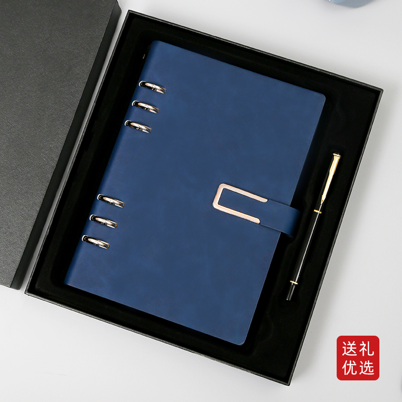 笔记本子加厚本子简约大学生可爱少女心记账本文艺精致复古小清新超厚记事本a5活页可拆卸日记本定制可印logo - 图3