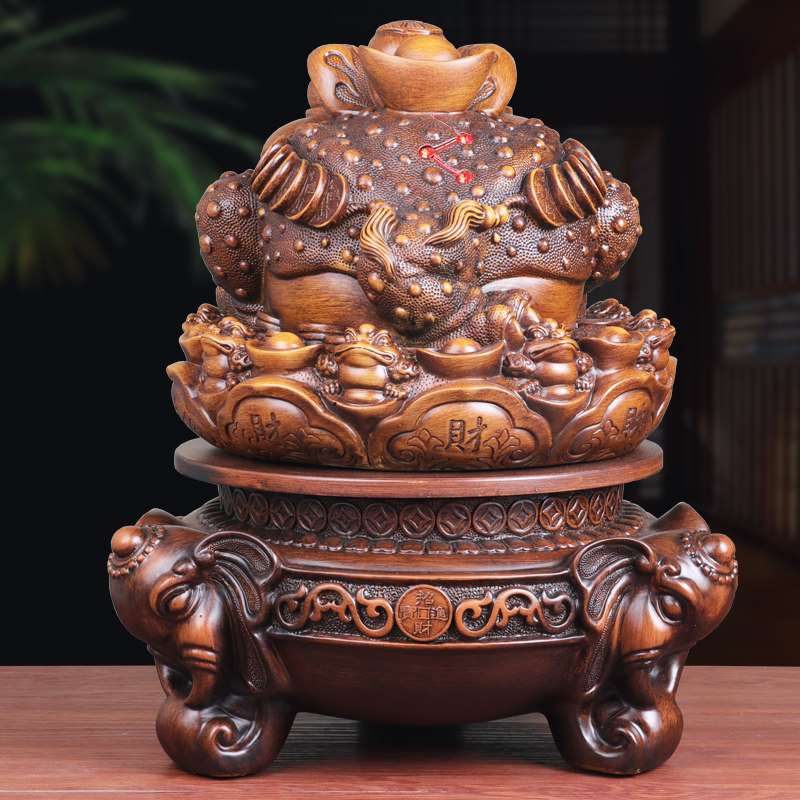 招财金蟾摆件三足金蝉大号蟾蜍店铺乔迁开业礼品家居办公桌装饰品,淘宝优惠券,粉丝福利购,淘宝优惠卷