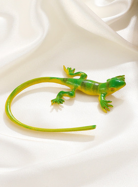 欧美ins夸张蜥蜴耳夹无耳洞时尚创意小众设计壁虎耳骨夹动物耳饰