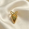Cross strap pointed shoe nail ring European and American niche design leather shoe style nail art ring