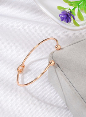 手饰树叶欧美手链饰品开口钻石