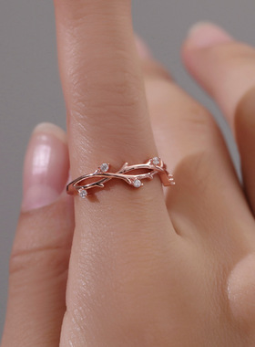 可调节韩版交叉开口戒指