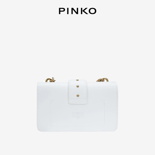 PINKO Кожаная классическая сумка через плечо, маленькая сумка на одно плечо, из натуральной кожи, официальный продукт