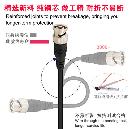 Cable de enchufe Q9 de puente coaxial macho doble BNC