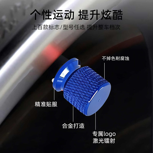 台铃封神电动车个性铝合金气嘴帽改装轮胎气门芯盖装饰帽通用配件 - 图0