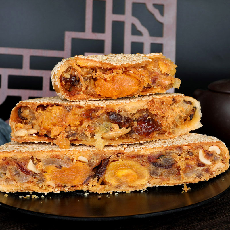 中秋手工正宗温州桥墩镇五仁大月饼 健谷鲜月饼