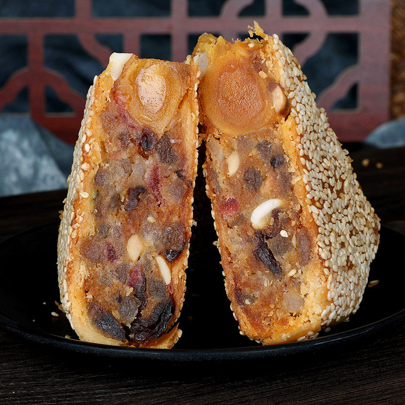 中秋手工正宗温州桥墩镇五仁大月饼 健谷鲜月饼