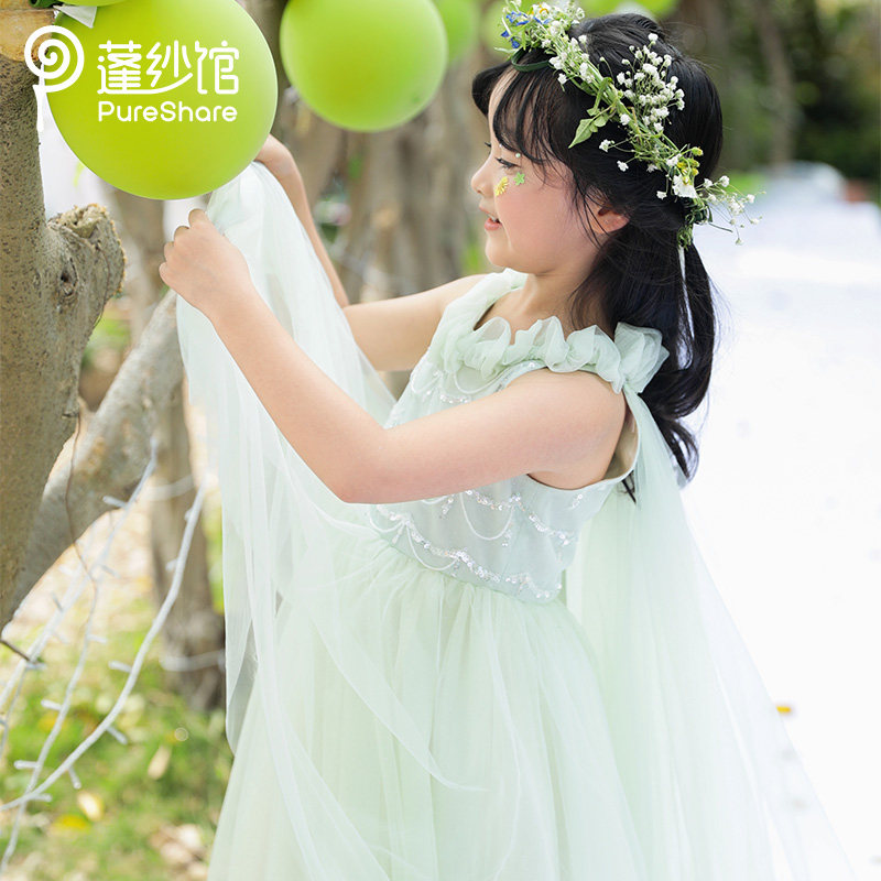 pureshare蓬纱馆 女童礼服新款夏季公主裙高端儿童演出服走秀女孩,淘宝优惠券,粉丝福利购,淘宝优惠卷