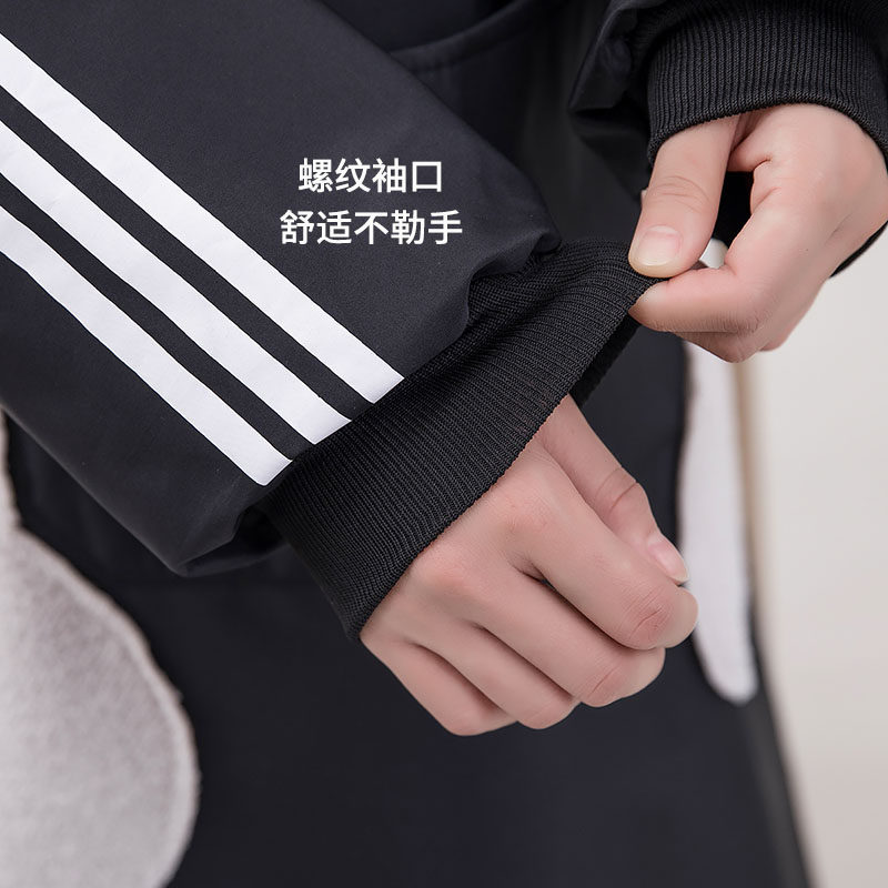 冬季加长加大长袖围裙加绒加厚家用厨房防水防油罩衣女网红工作服,淘宝优惠券,粉丝福利购,淘宝优惠卷